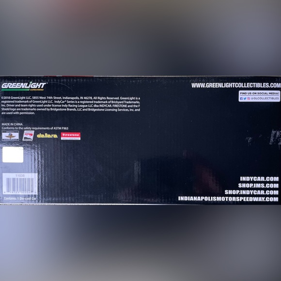 Greenlight 1/18. 2018 Pippa Mann #63 Donate Life "IndyCar Diecast AUTOGRAPHED - Picture 3 of 5